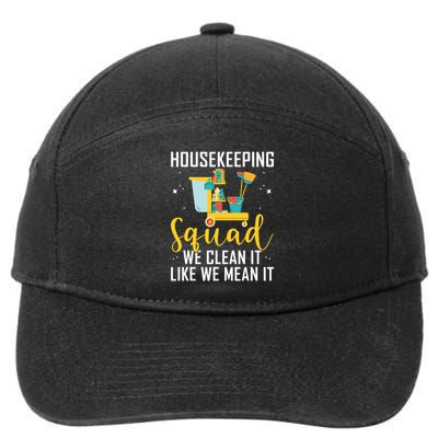 Housekeeping Squad Cleaning Uniforms For Housekeeping 7-Panel Snapback Hat