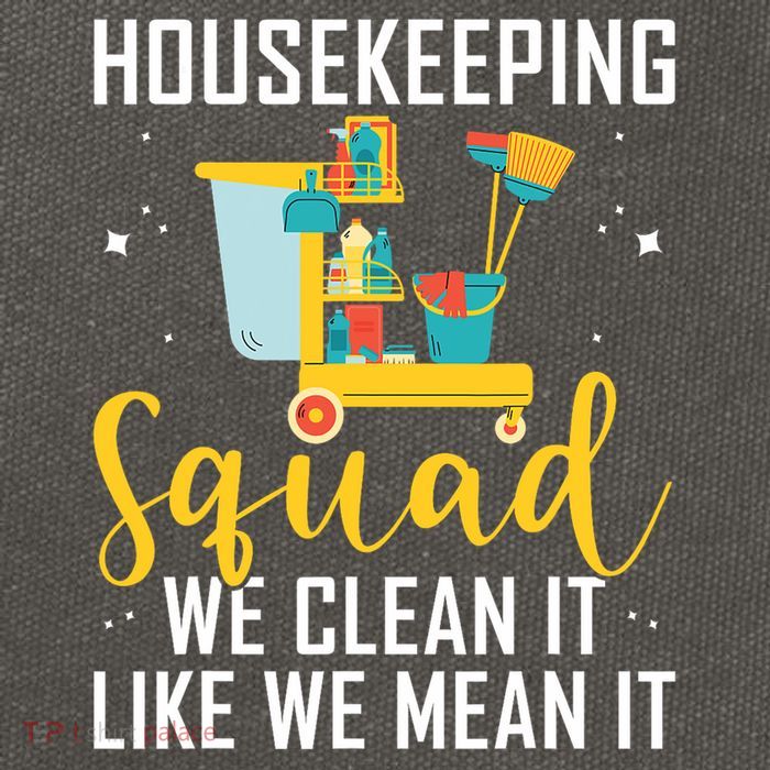 Housekeeping Squad Cleaning Uniforms For Housekeeping Cotton Canvas Backpack
