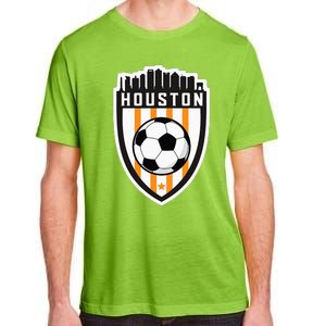 Houston Soccer City Skyline Futbol Club Match Day Fan Adult ChromaSoft Performance T-Shirt