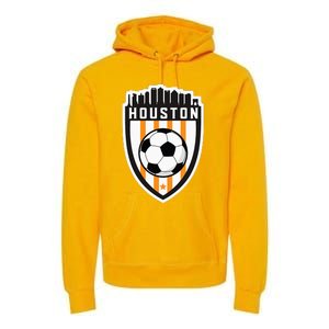 Houston Soccer City Skyline Futbol Club Match Day Fan Premium Hoodie