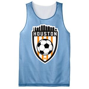 Houston Soccer City Skyline Futbol Club Match Day Fan Mesh Reversible Basketball Jersey Tank