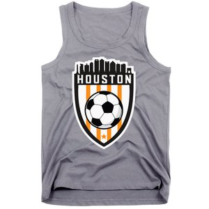 Houston Soccer City Skyline Futbol Club Match Day Fan Tank Top