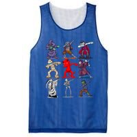 Halloween Scary Dabbing Monsters Skeleton Mummy Dab Costume Cute Gift Mesh Reversible Basketball Jersey Tank