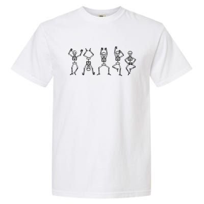 Halloween Skeletons Dancing Funny Costume Garment-Dyed Heavyweight T-Shirt