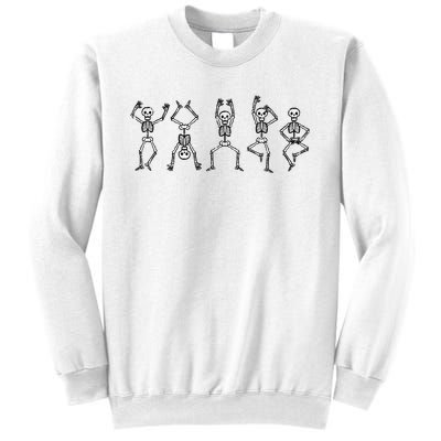 Halloween Skeletons Dancing Funny Costume Sweatshirt