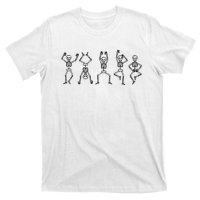 Halloween Skeletons Dancing Funny Costume T-Shirt