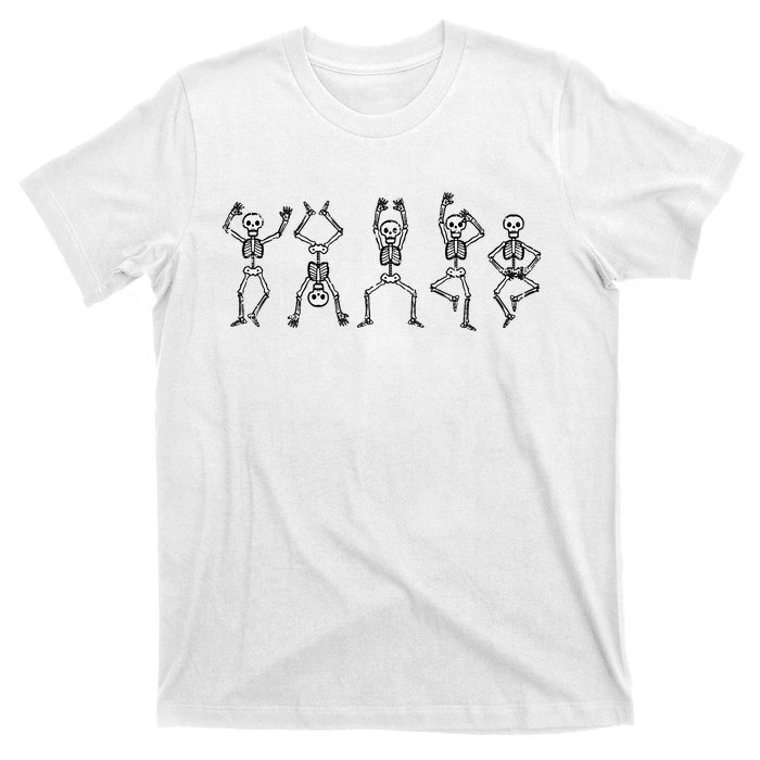 Halloween Skeletons Dancing Funny Costume T-Shirt