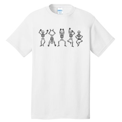 Halloween Skeletons Dancing Funny Costume Tall T-Shirt