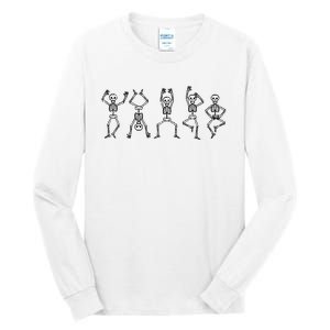 Halloween Skeletons Dancing Funny Costume Tall Long Sleeve T-Shirt