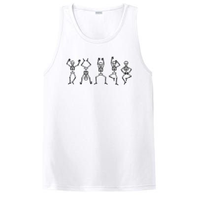 Halloween Skeletons Dancing Funny Costume PosiCharge Competitor Tank