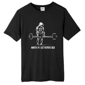 Halloween Skeleton Deadlift Team Healthy Gym Squard Party Tall Fusion ChromaSoft Performance T-Shirt