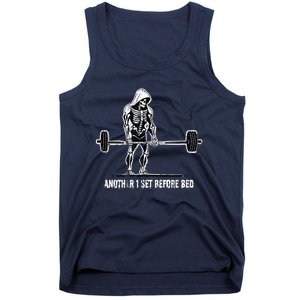 Halloween Skeleton Deadlift Team Healthy Gym Squard Party Tank Top