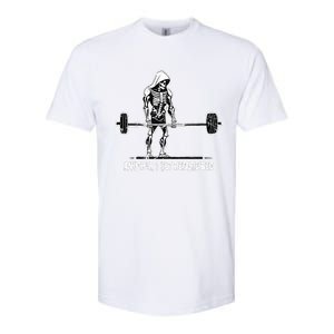 Halloween Skeleton Deadlift Team Healthy Gym Squard Party Softstyle CVC T-Shirt