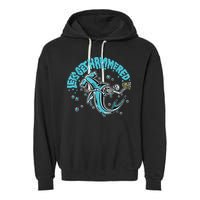Hammerhead Shark Drinking Pun Let's Get Hammered Party Garment-Dyed Fleece Hoodie