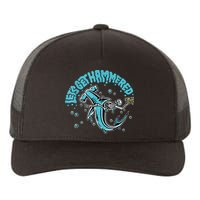 Hammerhead Shark Drinking Pun Let's Get Hammered Party Yupoong Adult 5-Panel Trucker Hat
