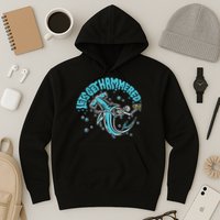 Hammerhead Shark Drinking Pun Let's Get Hammered Party Hoodie