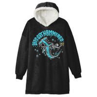 Hammerhead Shark Drinking Pun Let's Get Hammered Party Hooded Wearable Blanket