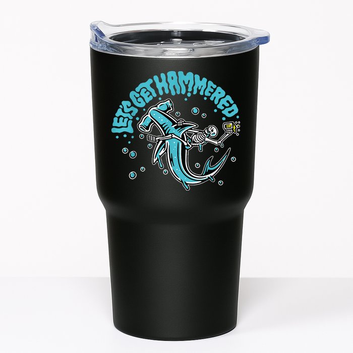 Hammerhead Shark Drinking Pun Let's Get Hammered Party Tumbler