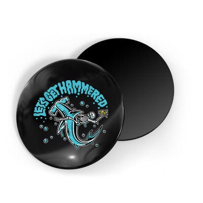 Hammerhead Shark Drinking Pun Let's Get Hammered Party Magnet