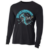 Hammerhead Shark Drinking Pun Let's Get Hammered Party Cooling Performance Long Sleeve Crew