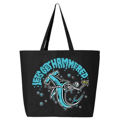 Hammerhead Shark Drinking Pun Let's Get Hammered Party 25L Jumbo Tote