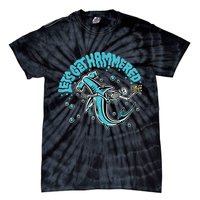 Hammerhead Shark Drinking Pun Let's Get Hammered Party Tie-Dye T-Shirt