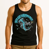 Hammerhead Shark Drinking Pun Let's Get Hammered Party Tank Top