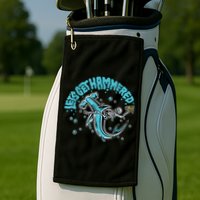 Hammerhead Shark Drinking Pun Let's Get Hammered Party Golf Towel