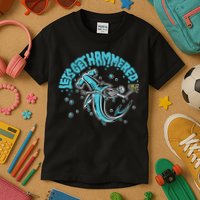 Hammerhead Shark Drinking Pun Let's Get Hammered Party Kids T-Shirt