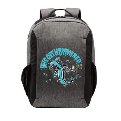 Hammerhead Shark Drinking Pun Let's Get Hammered Party Vector Backpack