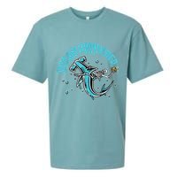 Hammerhead Shark Drinking Pun Let's Get Hammered Party Sueded Cloud Jersey T-Shirt