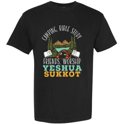 Happy Sukkot Day Lulav Palm Tree Israelite Jewish Garment-Dyed Heavyweight T-Shirt