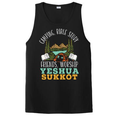 Happy Sukkot Day Lulav Palm Tree Israelite Jewish PosiCharge Competitor Tank