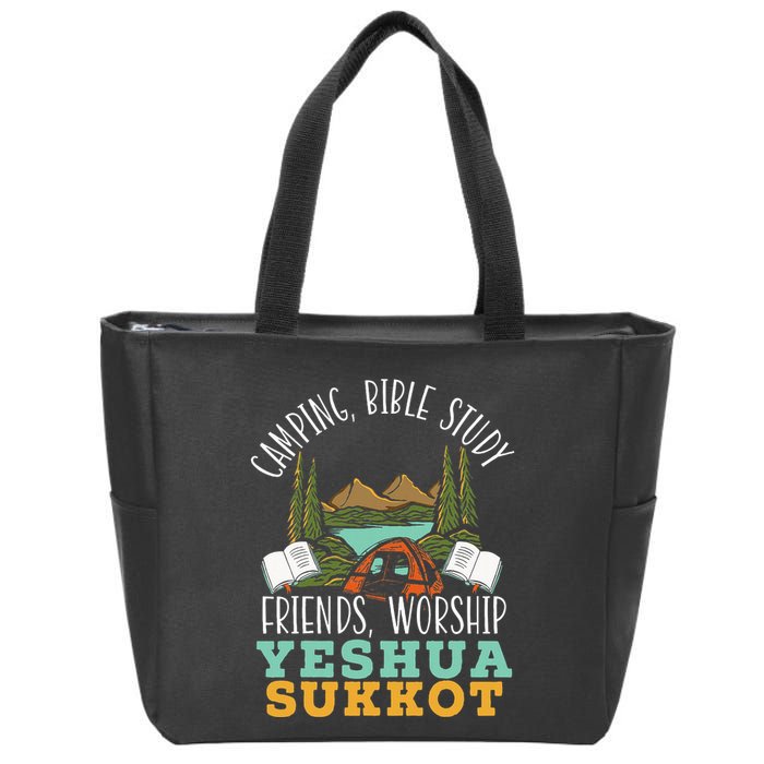 Happy Sukkot Day Lulav Palm Tree Israelite Jewish Zip Tote Bag
