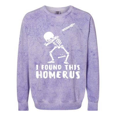 Humerus Skeleton Doctor Nurse Bone Anatomy Gift Colorblast Crewneck Sweatshirt