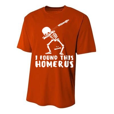 Humerus Skeleton Doctor Nurse Bone Anatomy Gift Performance Sprint T-Shirt