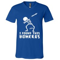 Humerus Skeleton Doctor Nurse Bone Anatomy Gift V-Neck T-Shirt