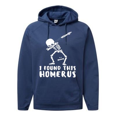 Humerus Skeleton Doctor Nurse Bone Anatomy Gift Performance Fleece Hoodie