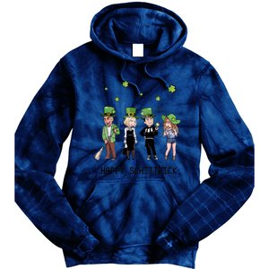 Happy Schittrick David Rose Patricks Day St Patrick's Day Shamrocks Irish Tie Dye Hoodie