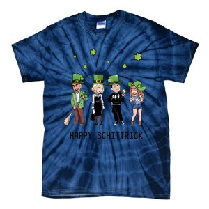 Happy Schittrick David Rose Patricks Day St Patrick's Day Shamrocks Irish Tie-Dye T-Shirt