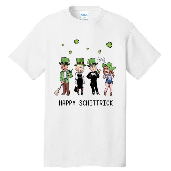 Happy Schittrick David Rose Patricks Day St Patrick's Day Shamrocks Irish Tall T-Shirt