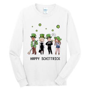 Happy Schittrick David Rose Patricks Day St Patrick's Day Shamrocks Irish Tall Long Sleeve T-Shirt