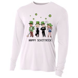 Happy Schittrick David Rose Patricks Day St Patrick's Day Shamrocks Irish Cooling Performance Long Sleeve Crew