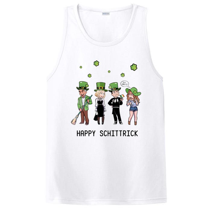 Happy Schittrick David Rose Patricks Day St Patrick's Day Shamrocks Irish PosiCharge Competitor Tank