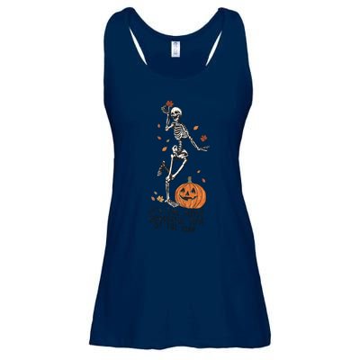 Halloween Skeleton Dance Its The Most Wonderful Time Of The Year Vintage Retro Ladies Essential Flowy Tank