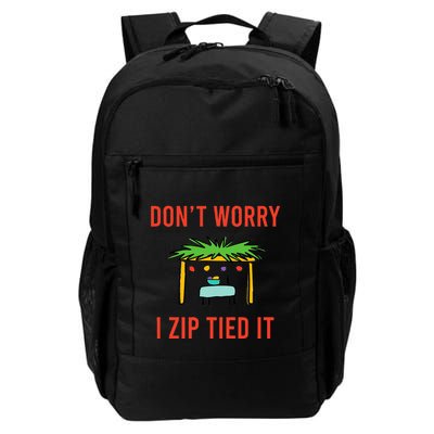 Happy Sukkot DonT Worry I Zip Tied It Jewish Sukkah Builder Backpack