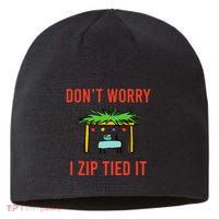 Happy Sukkot DonT Worry I Zip Tied It Jewish Sukkah Builder Sustainable Beanie