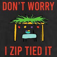 Happy Sukkot DonT Worry I Zip Tied It Jewish Sukkah Builder Crop Fleece Hoodie