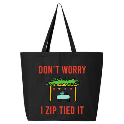 Happy Sukkot DonT Worry I Zip Tied It Jewish Sukkah Builder 25L Jumbo Tote