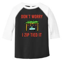 Happy Sukkot DonT Worry I Zip Tied It Jewish Sukkah Builder Toddler Fine Jersey T-Shirt